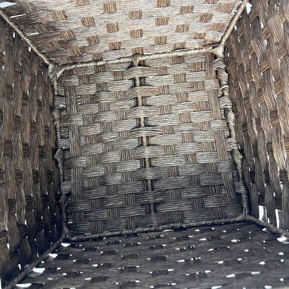 Harvest Home Collections Brown Baskets 10” By 10” NEW w/Tags - Picture 4 of 11